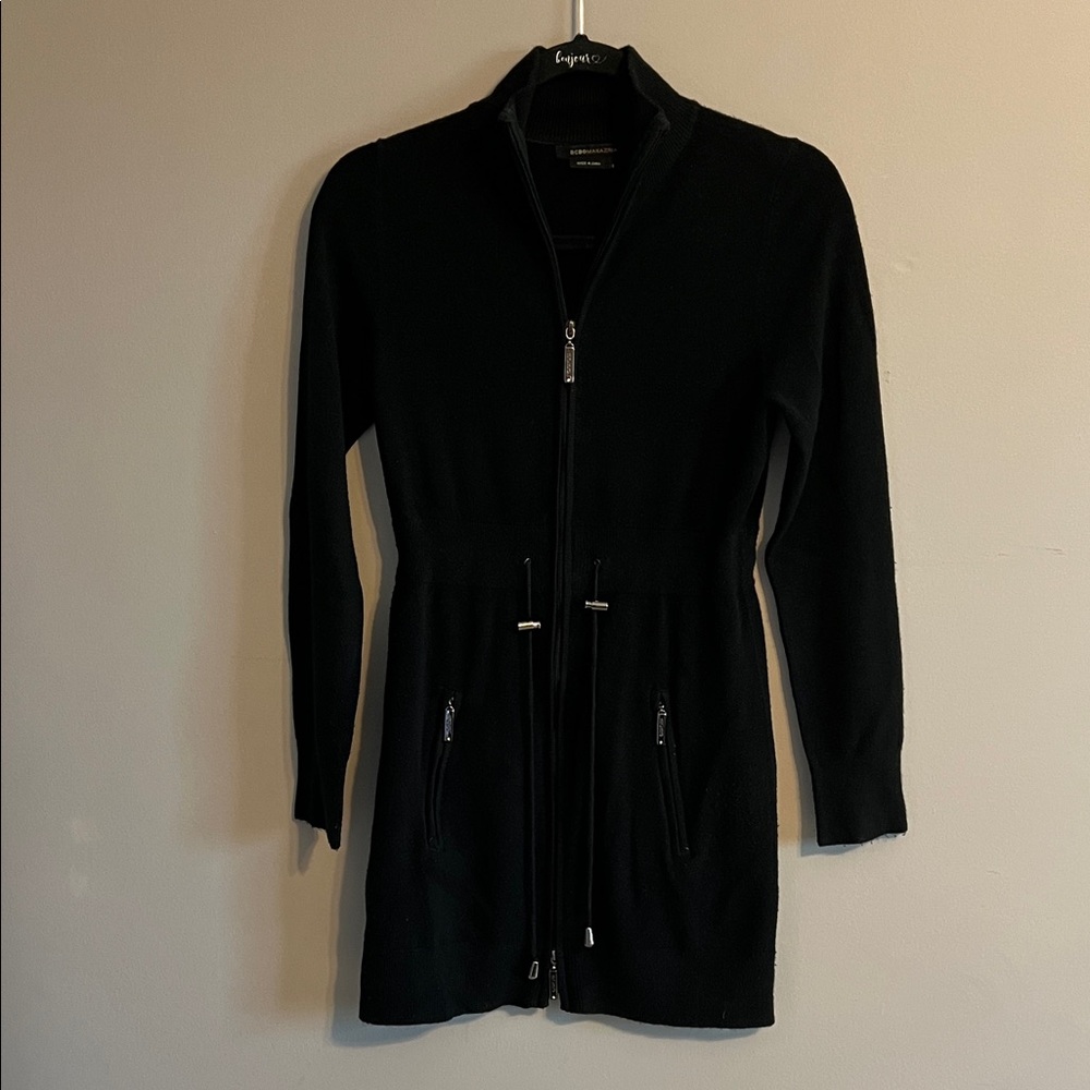 BCBGMaxAzria Versatile Classic Black Sweater Dress